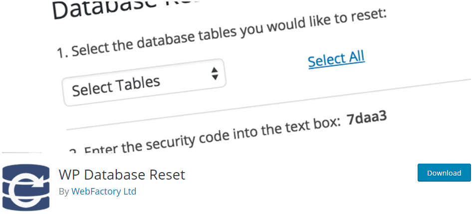 WP Database Reset