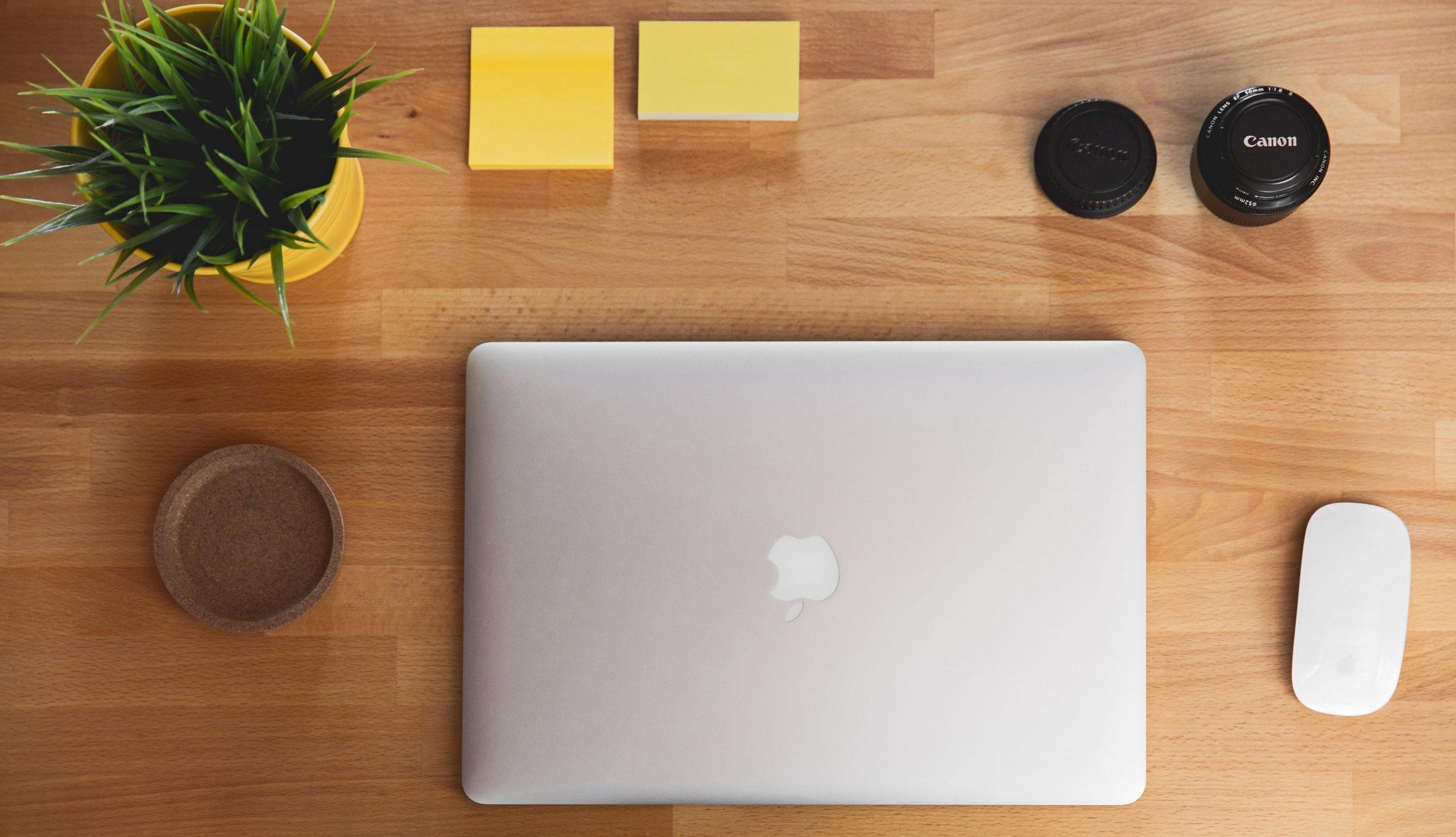 Silver macbook