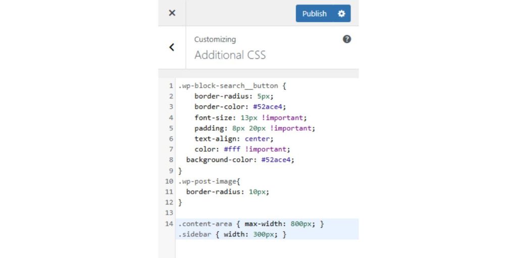 Adjusting Blog Width with Custom CSS in WordPress