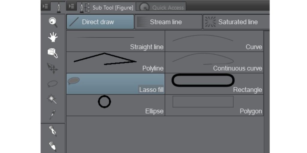 What is Lasso Selection in Clip Studio Paint?