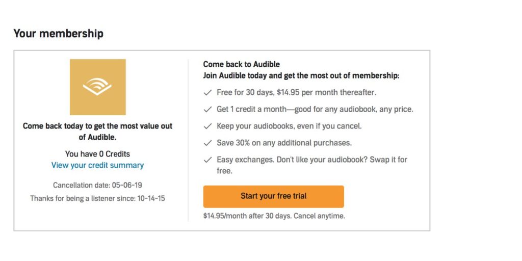 How to Cancel Audible on Desktop (PC/Mac)