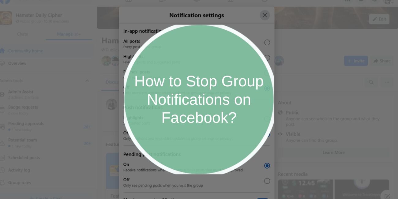 How to Stop Group Notifications on Facebook