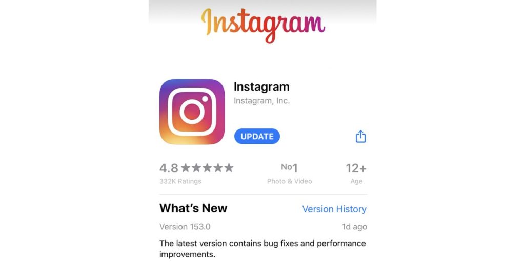 Update Instagram to the Latest Version