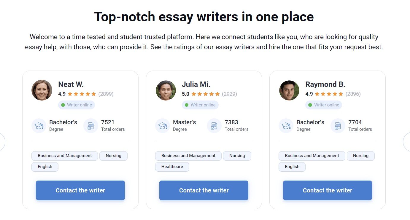 Essay writers